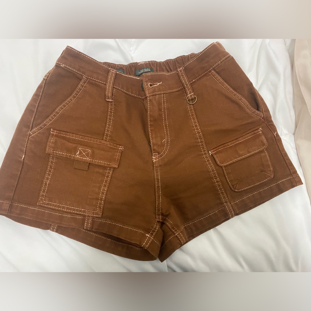 Brown Women's Cargo Shorts